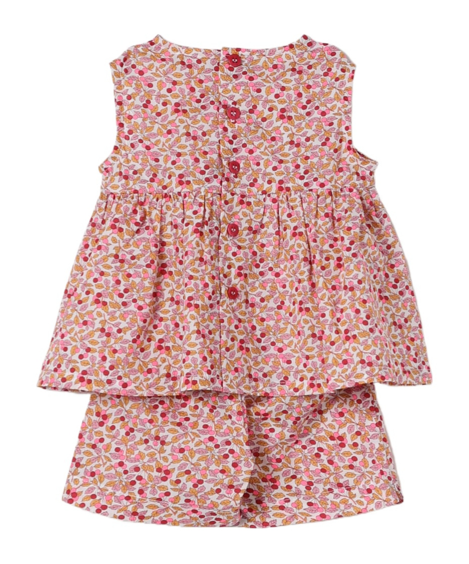 Il Gufo Floral-print Short Set In Pink