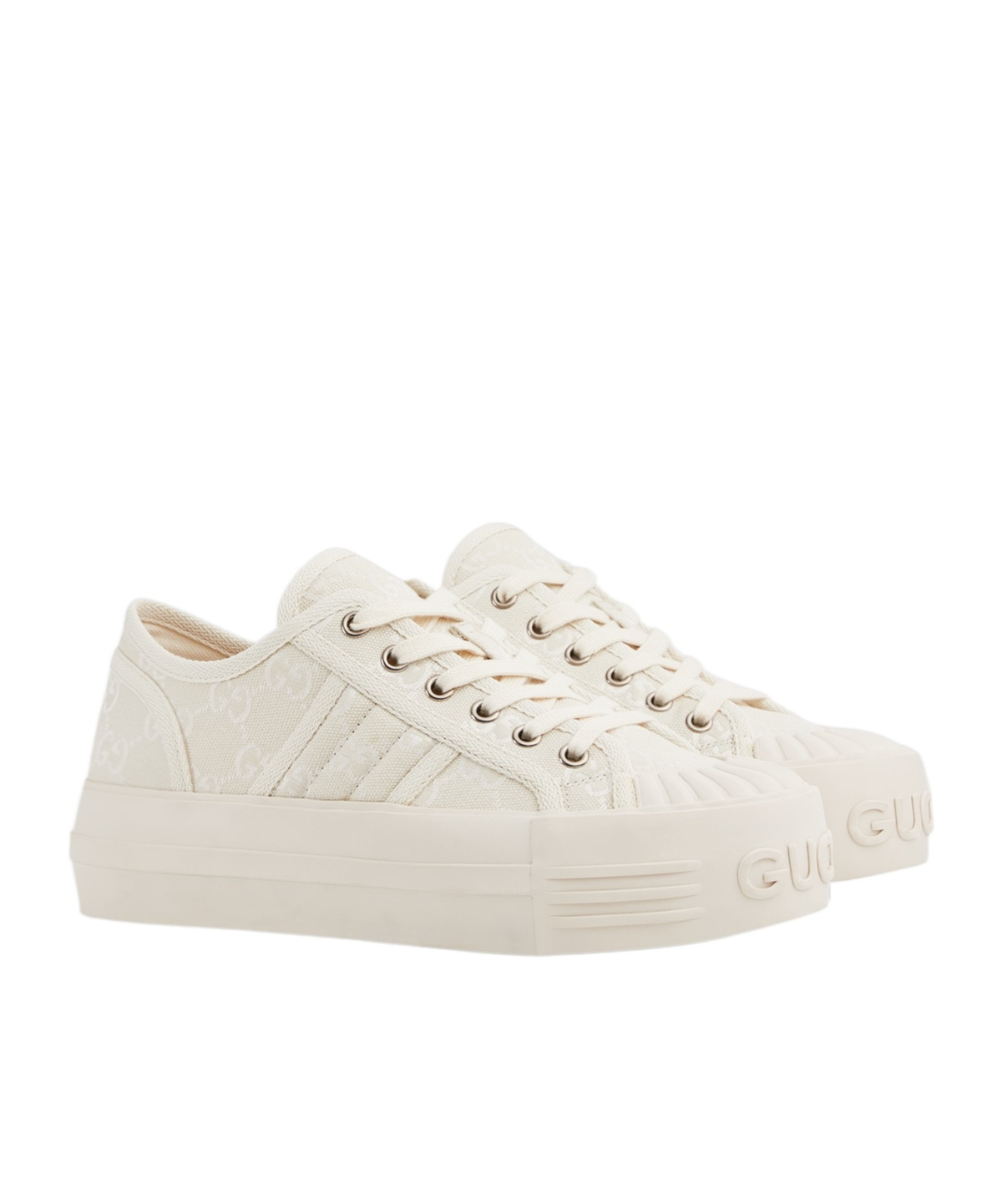 GUCCI GUCCI MONOGRAMMED LOW-TOP SNEAKERS