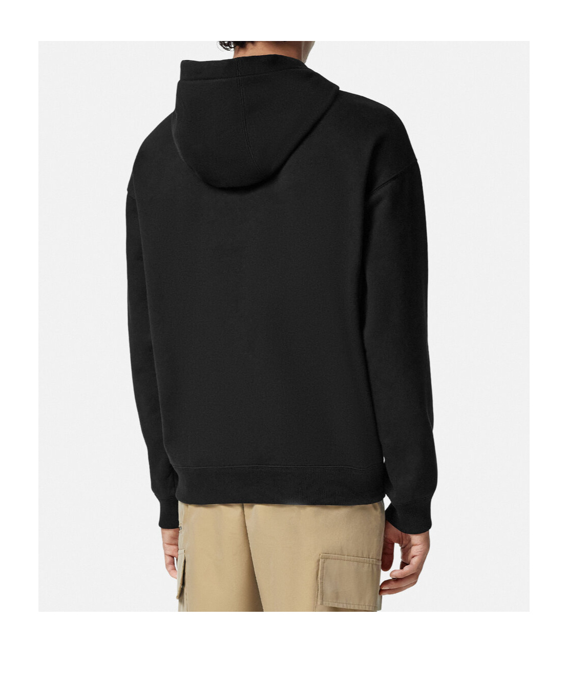 Versace Gallery Hoodie In Black