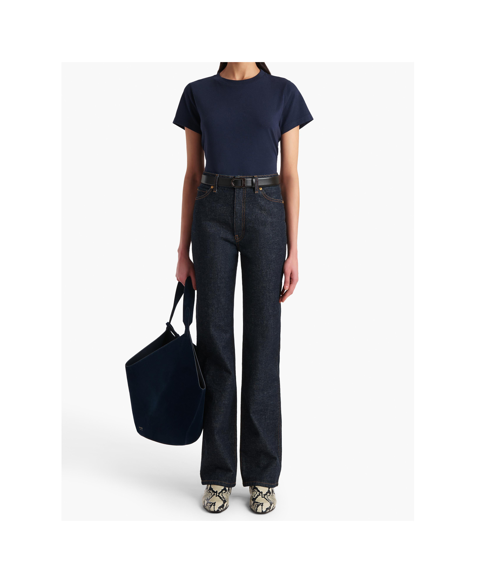 Khaite Short-sleeve Crew-neck T-shirt In Blue