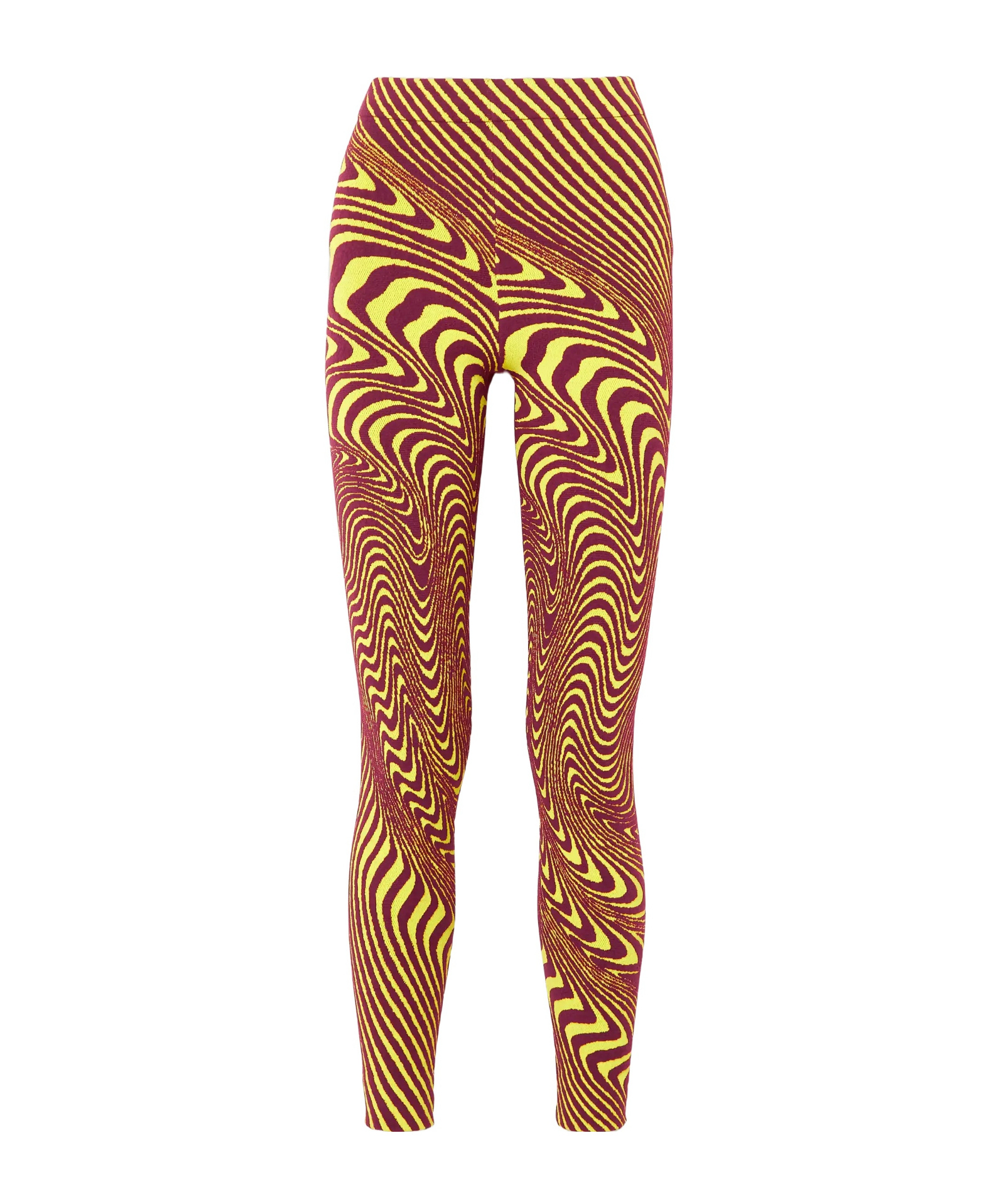 Aztech Mountain Ed Curtis Off-piste Jacquard-knit Leggings In Red