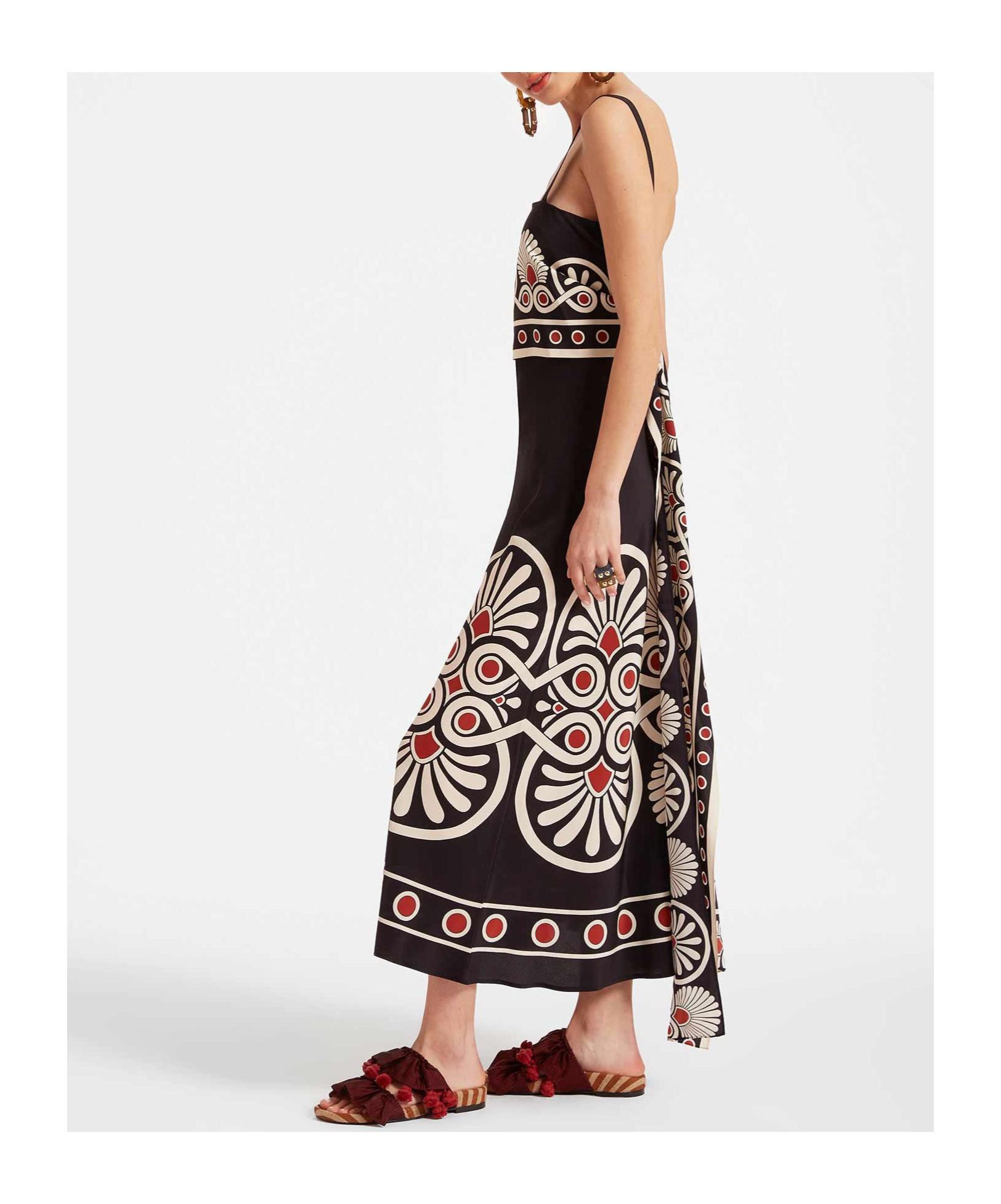 La Doublej La Double J Woman Maxi Dress Black Size L Silk