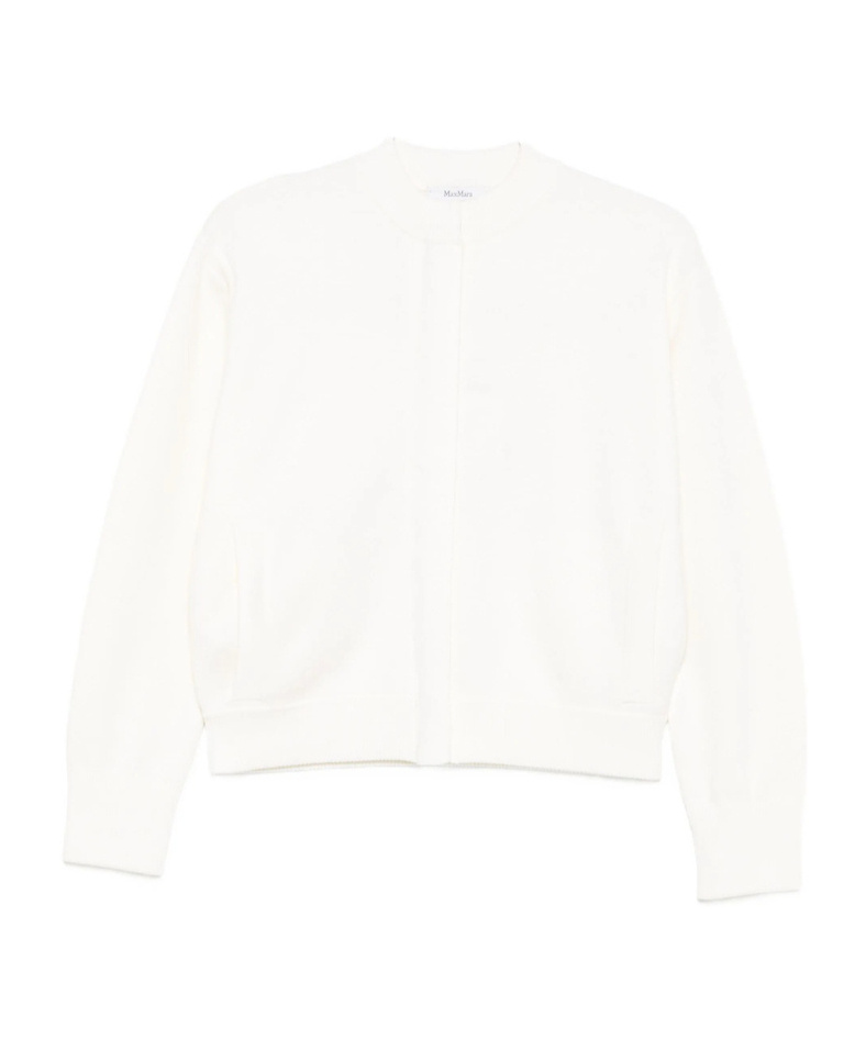 Max Mara Long-sleeved Sweater In White