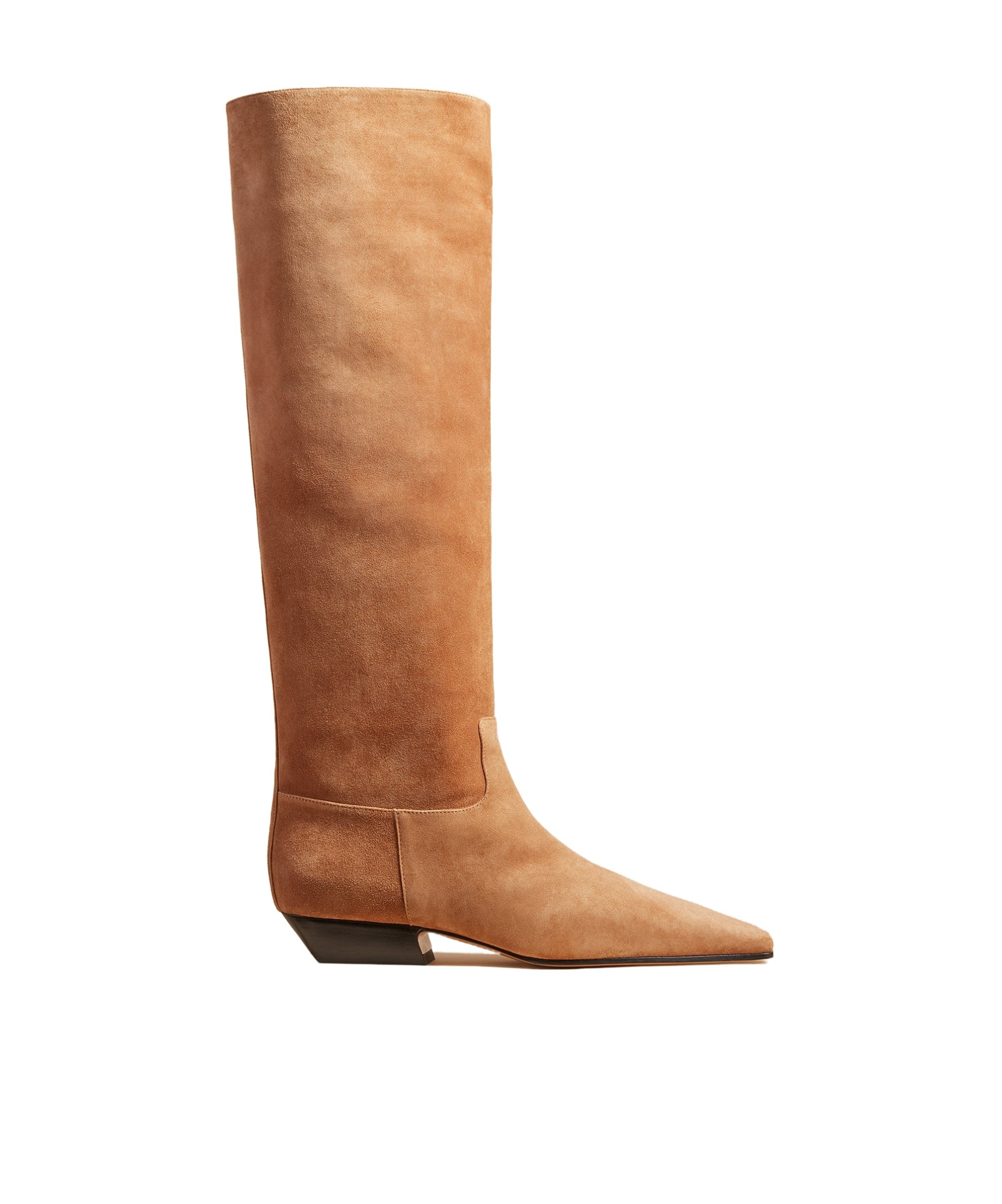Khaite Marfa Square-toed Boots In Brown