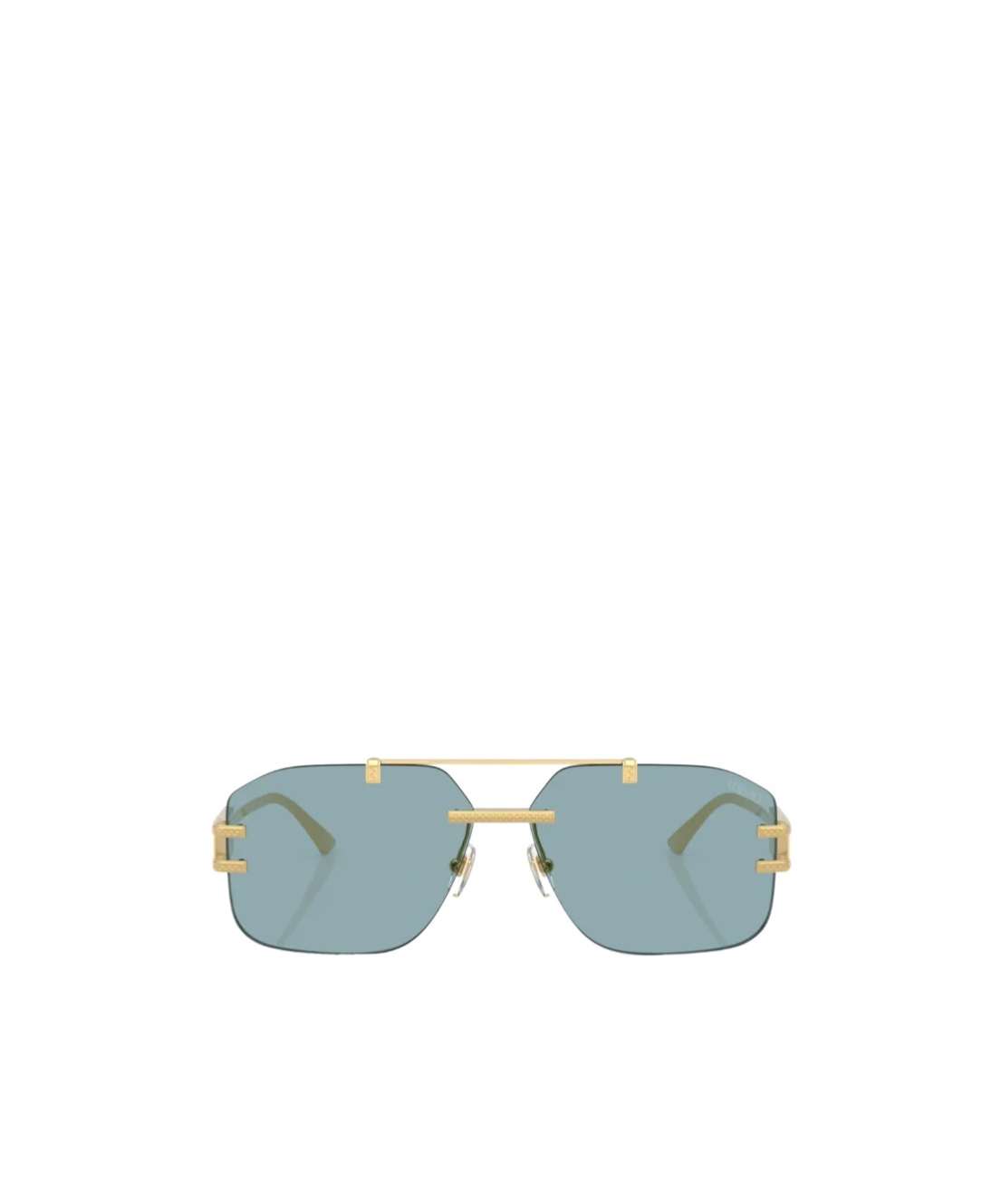 Versace Geometric Sunglasses In Green