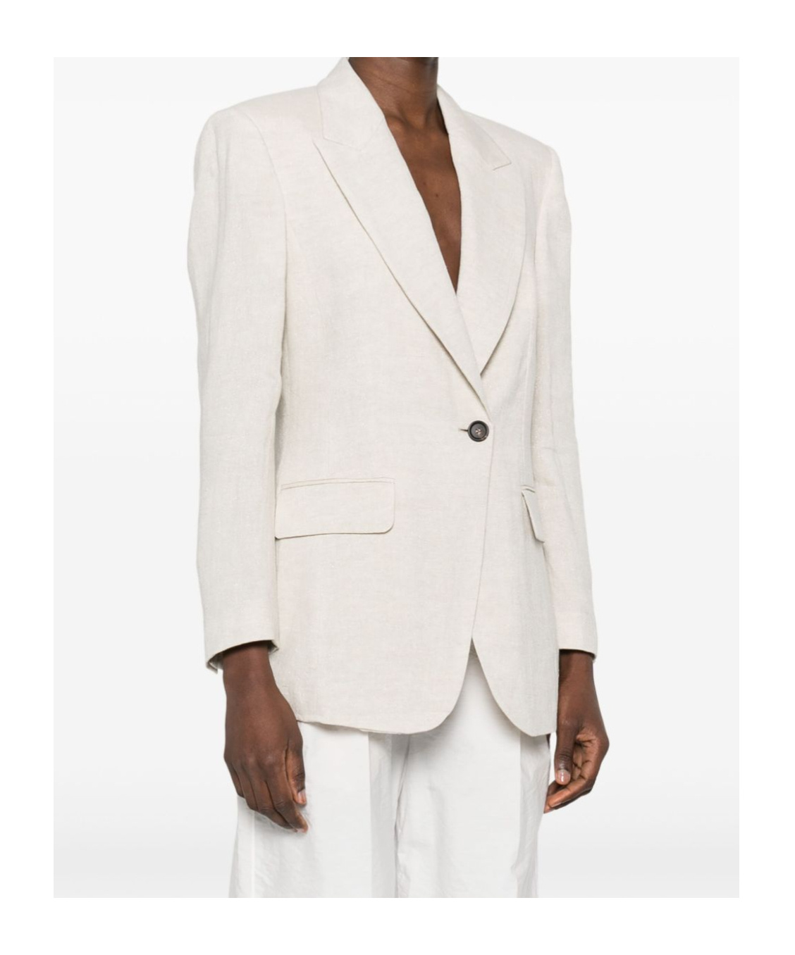 Brunello Cucinelli Lurex Blazer In Pink