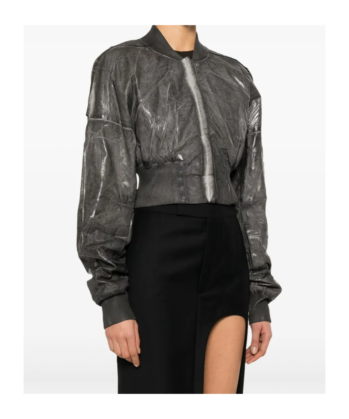 Rick Owens Drkshdw Long Sleeve Casual Jacket In Black