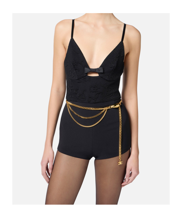 ELISABETTA FRANCHI SUSPENDER JUMPSUIT