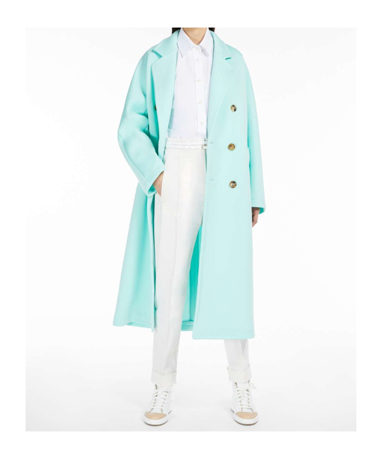 Max Mara Double-breasted Coat In Blue