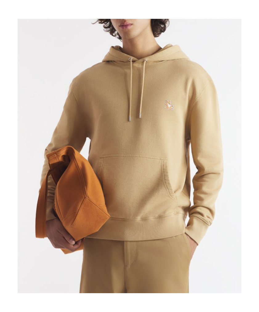 Maison Kitsuné Chillax Patch Regular Hoodie Chamomile In Nude
