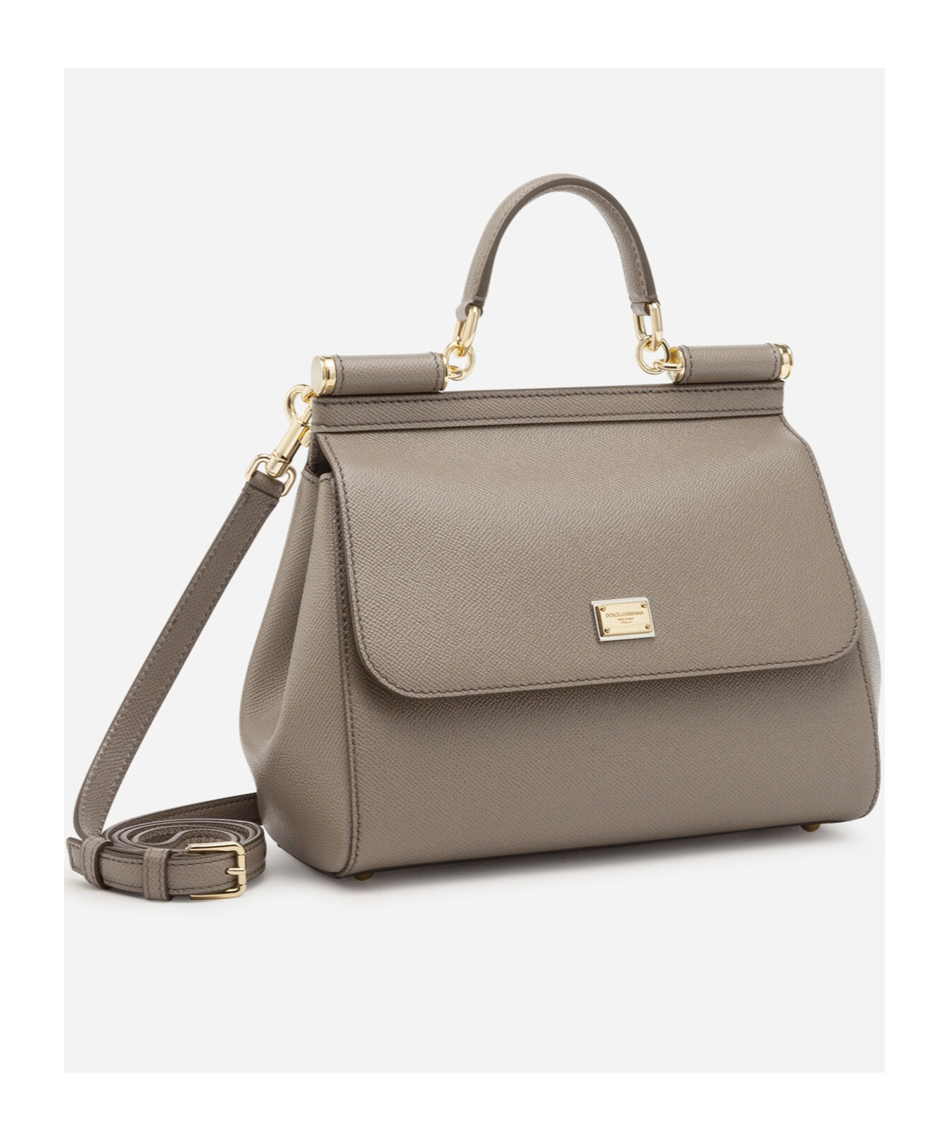 Dolce & Gabbana Flip Shoulder Bag In Nude