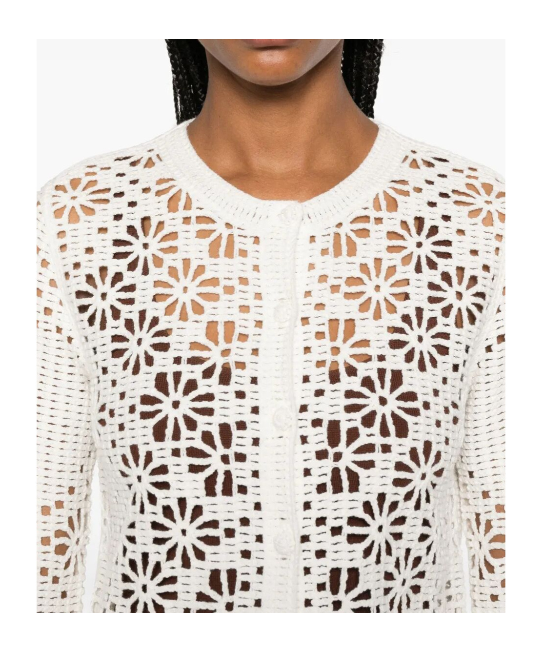 Shop Twinset Open-knit Cardigan