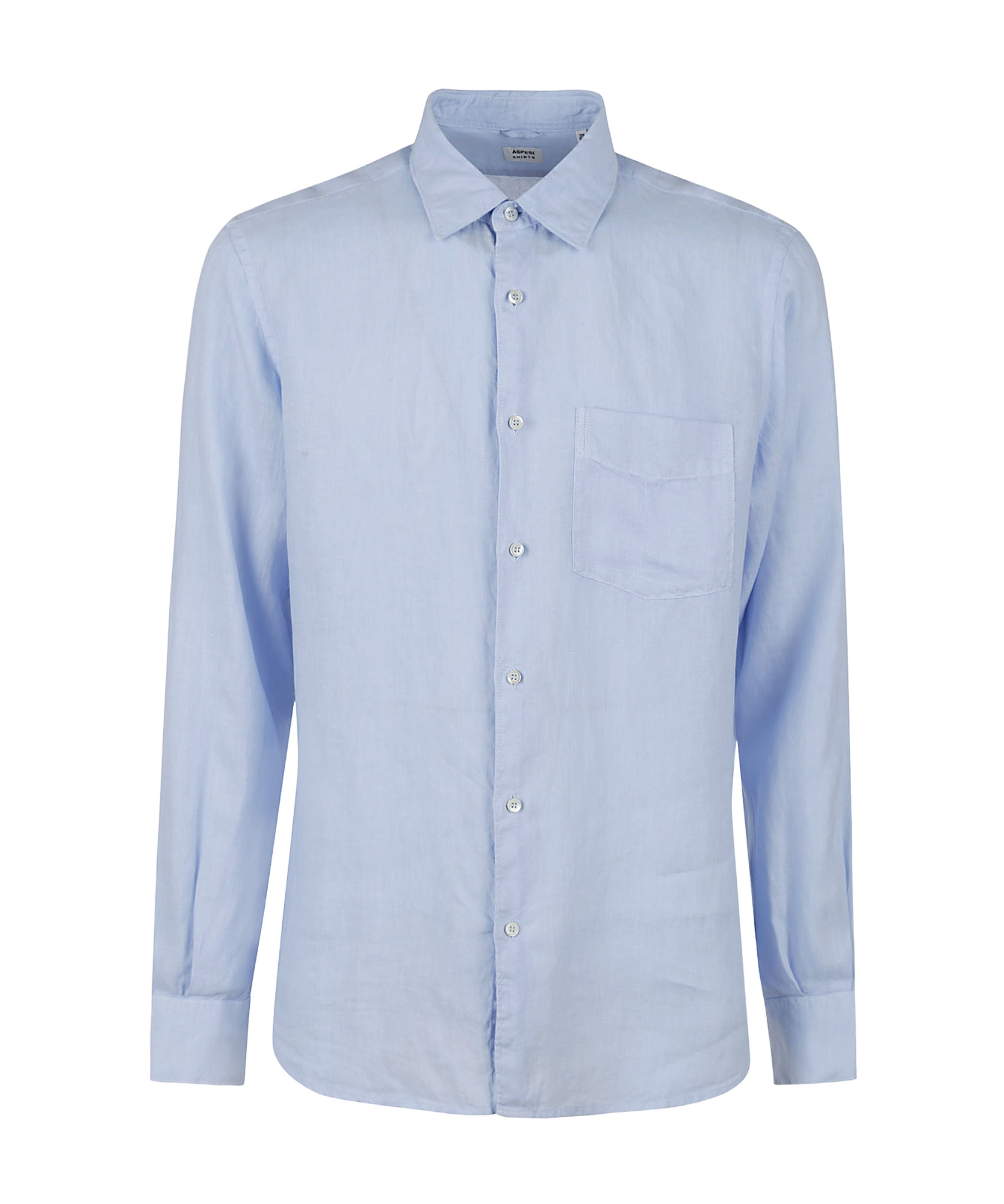 Aspesi Long-sleeved Shirt In Blue