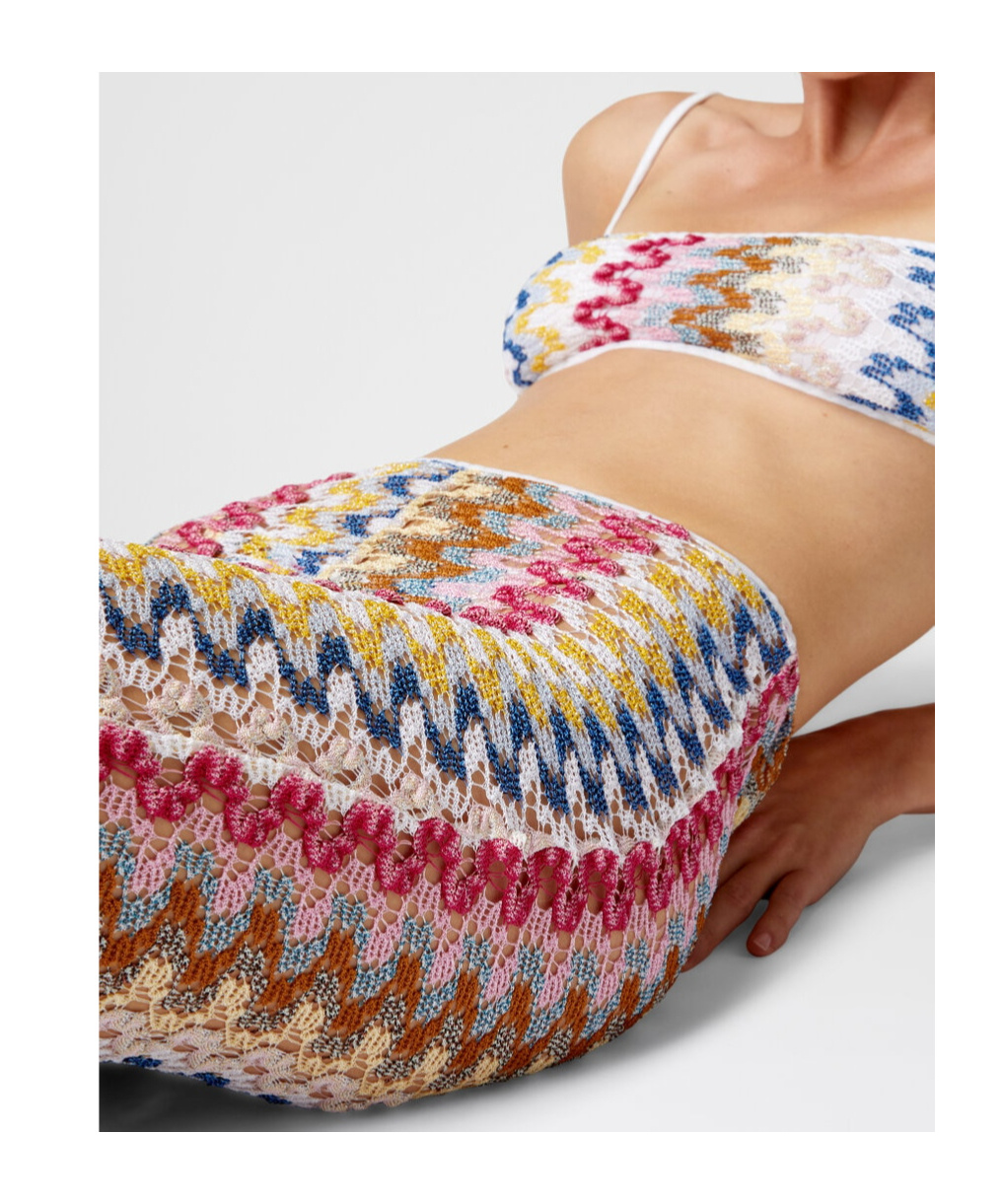 Missoni Zigzag-woven Trousers In Pink