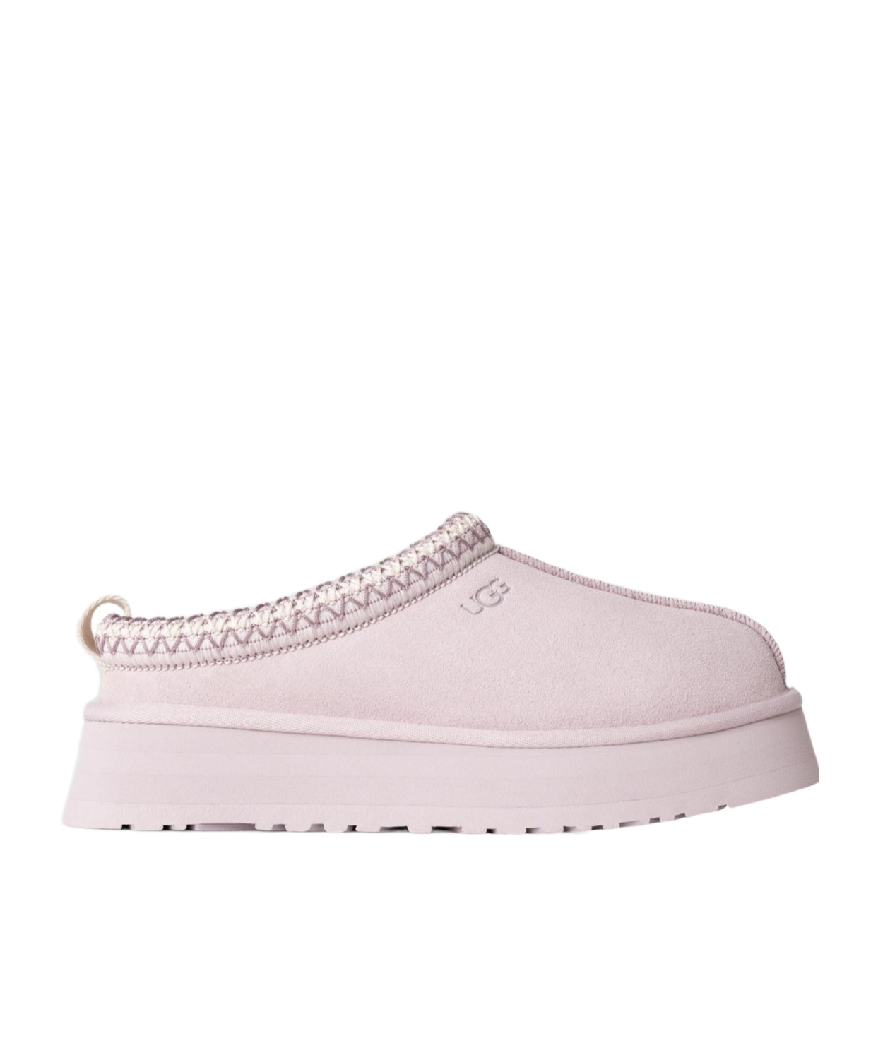 Ugg Bay Slippers Tasman Embroidered Platform Round In Pink