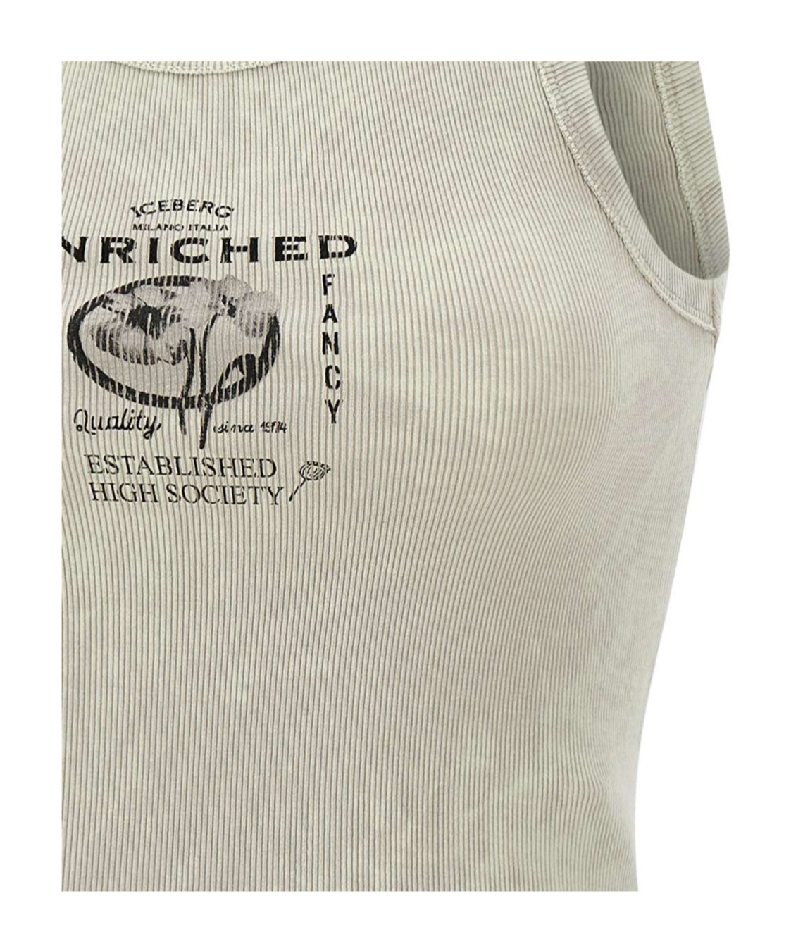 Iceberg Round-neck Vest In Nude