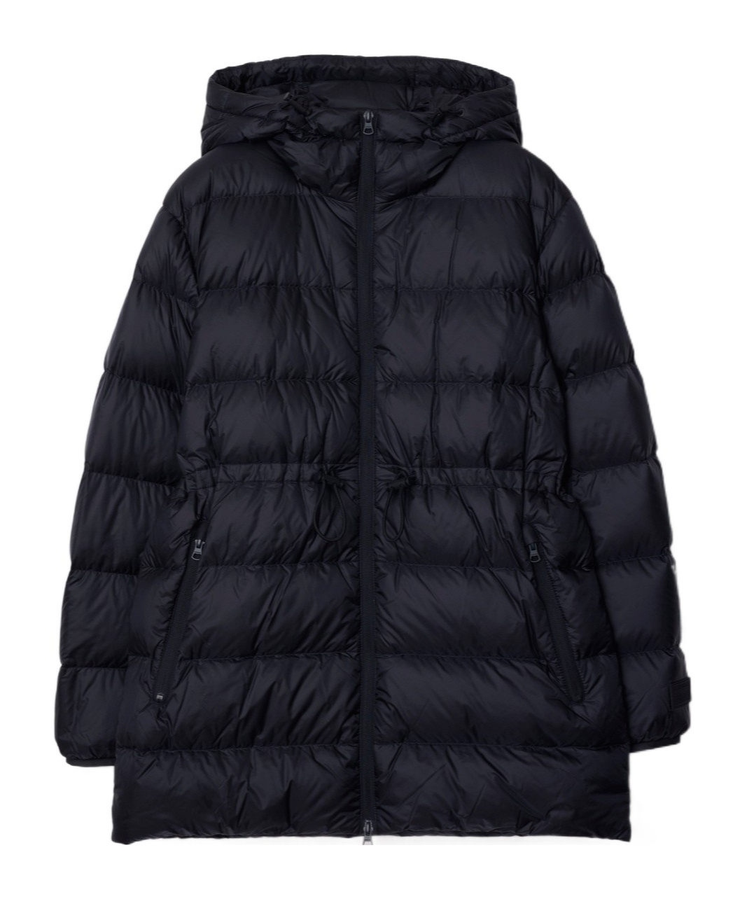 Burberry Hooded Down Jacket In Black