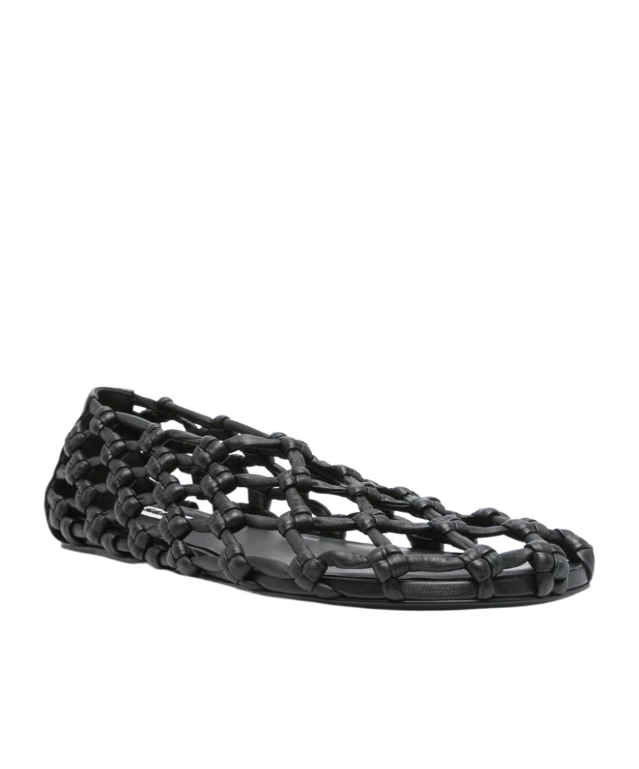Jil Sander Knot-detail Ballet Flats In Black