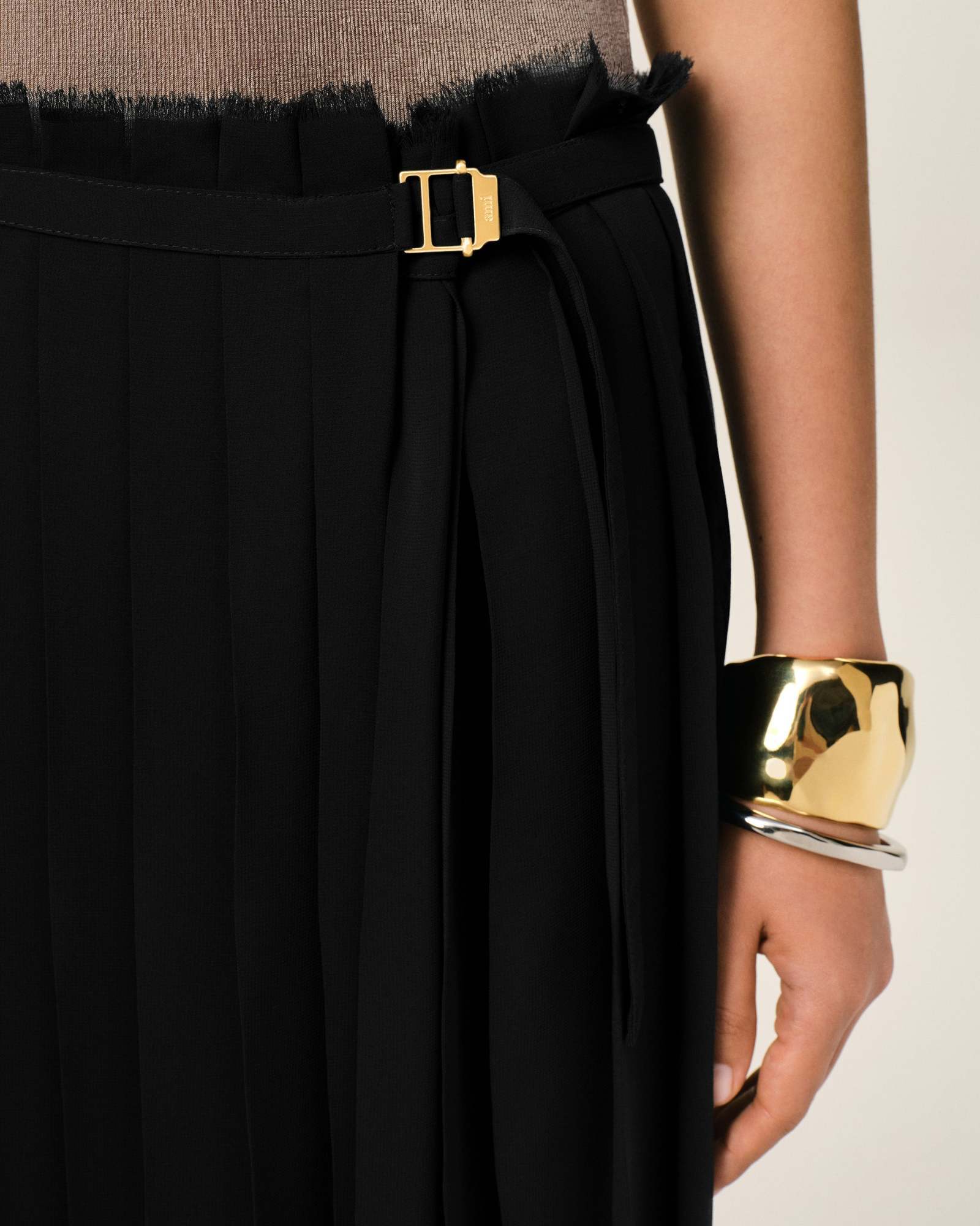 Ami Alexandre Mattiussi Ami Paris Black Polyester Skirt In Black