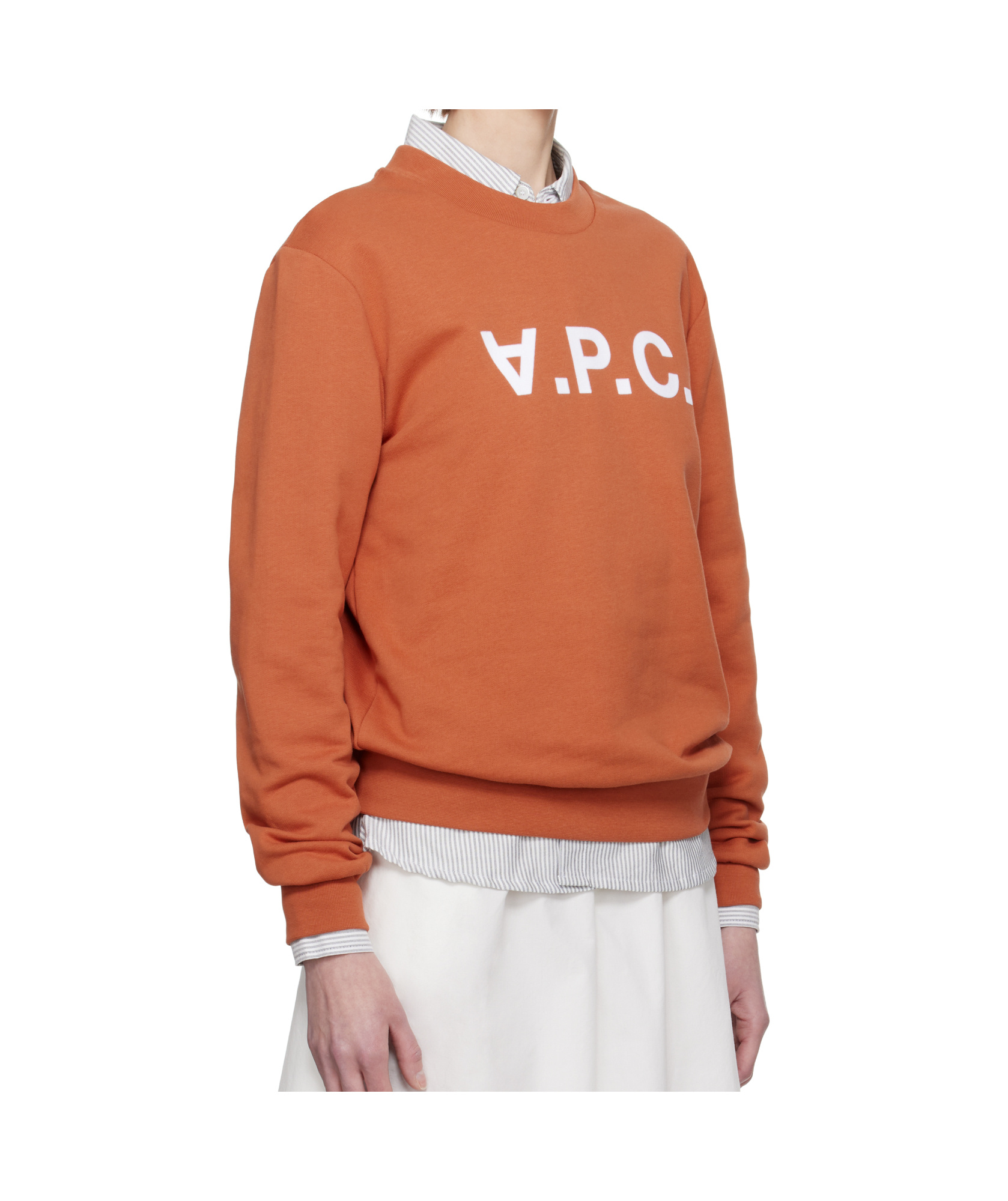 Apc Crew Neck Sweatshirt In Orange