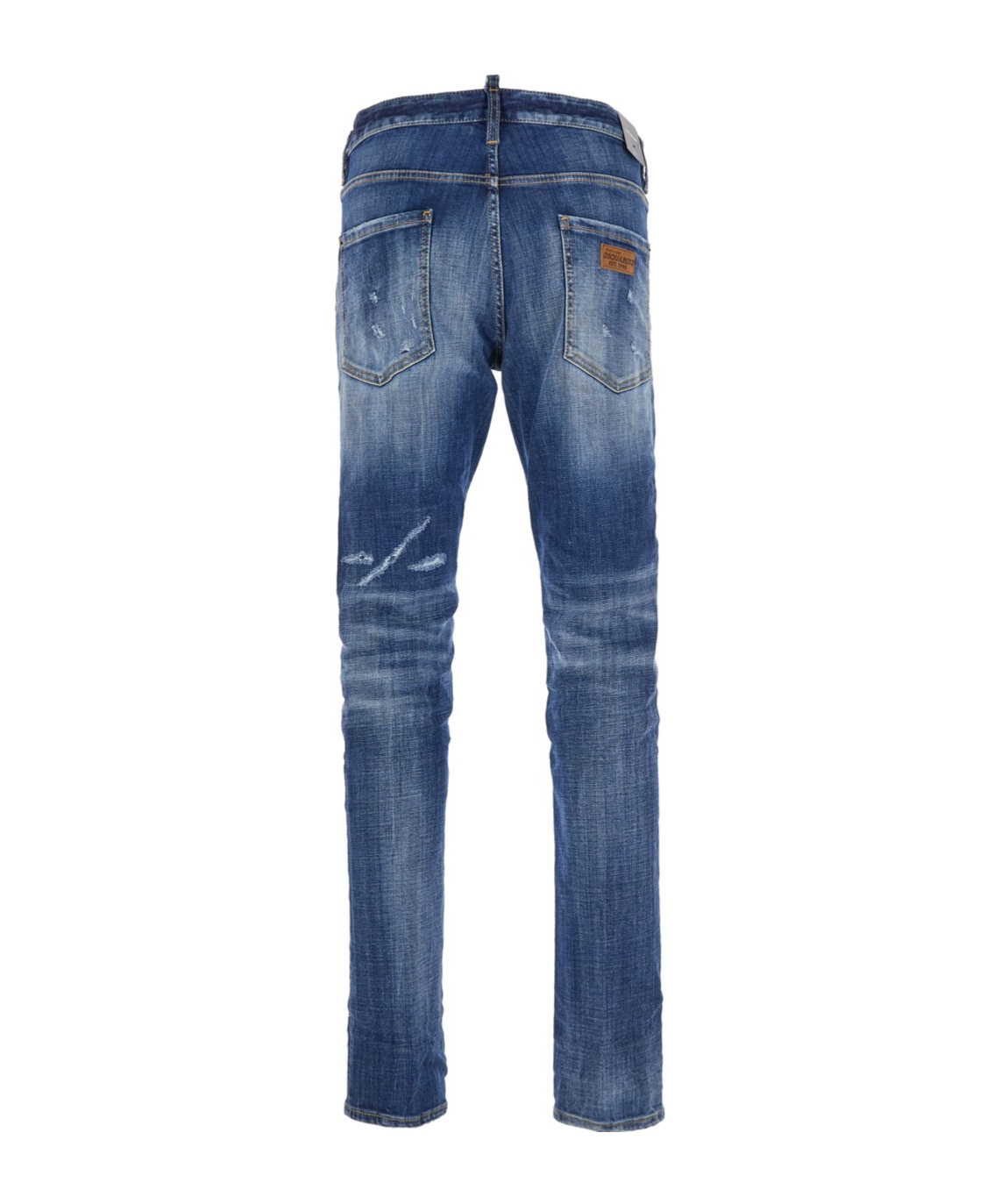 Shop Dsquared2 Distressed Slim-cut Jeans In Blue