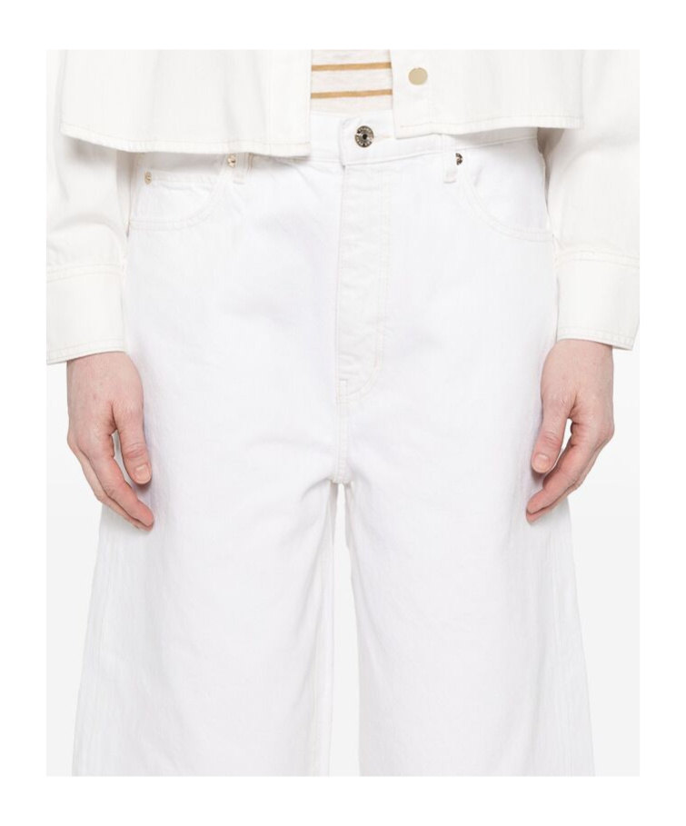 Frame The Boy High-rise Denim Shorts In White