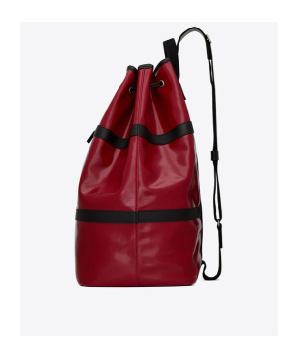 Saint Laurent Rive Gauche Backpack In Red