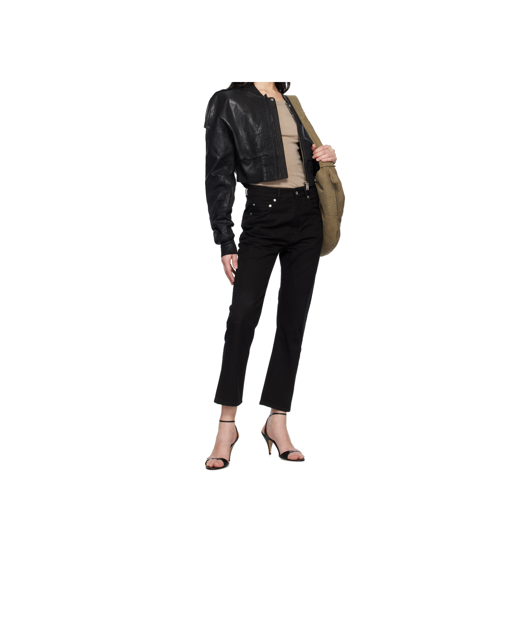 Rick Owens Drkshdw Black Hollywood Vdd Trousers In Black