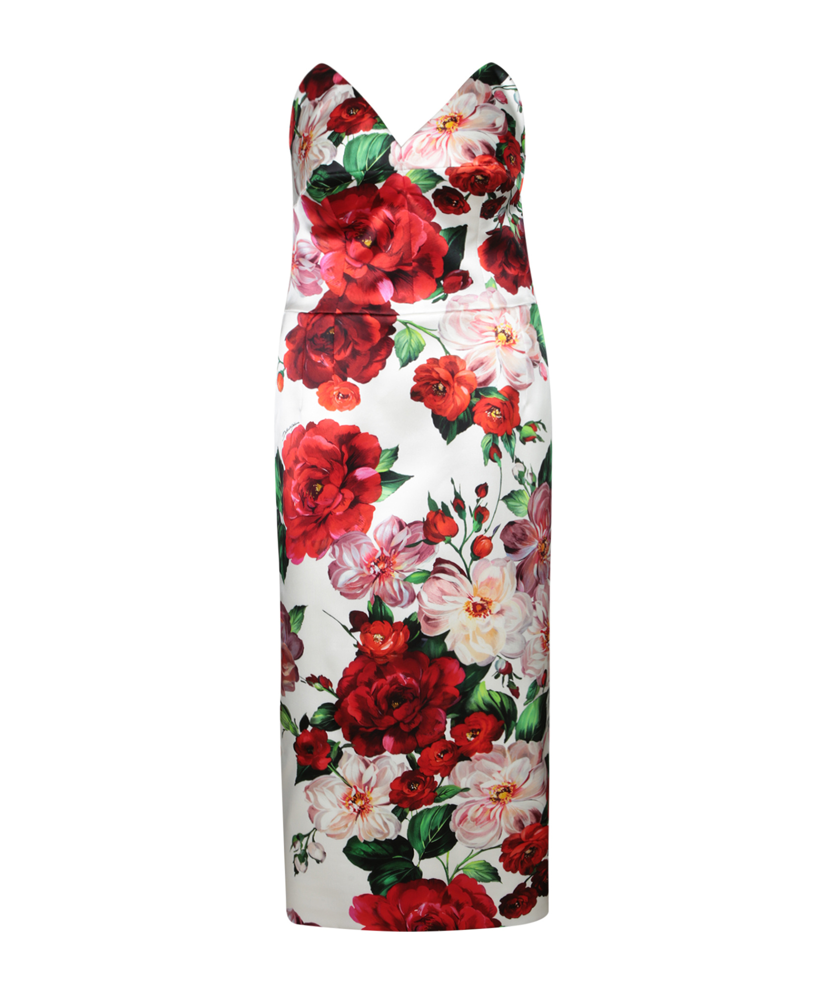 Dolce & Gabbana Rose-print Midi Dress