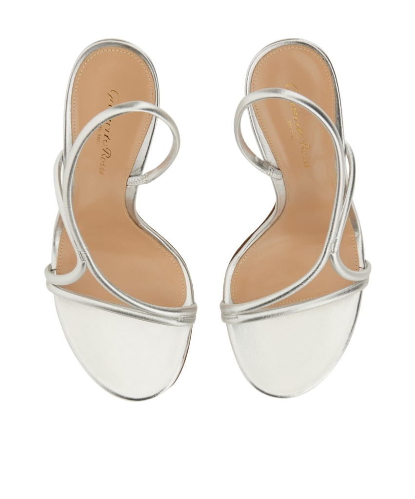 Gianvito Rossi High-stiletto Nappa Sandals With Straps In Gray
