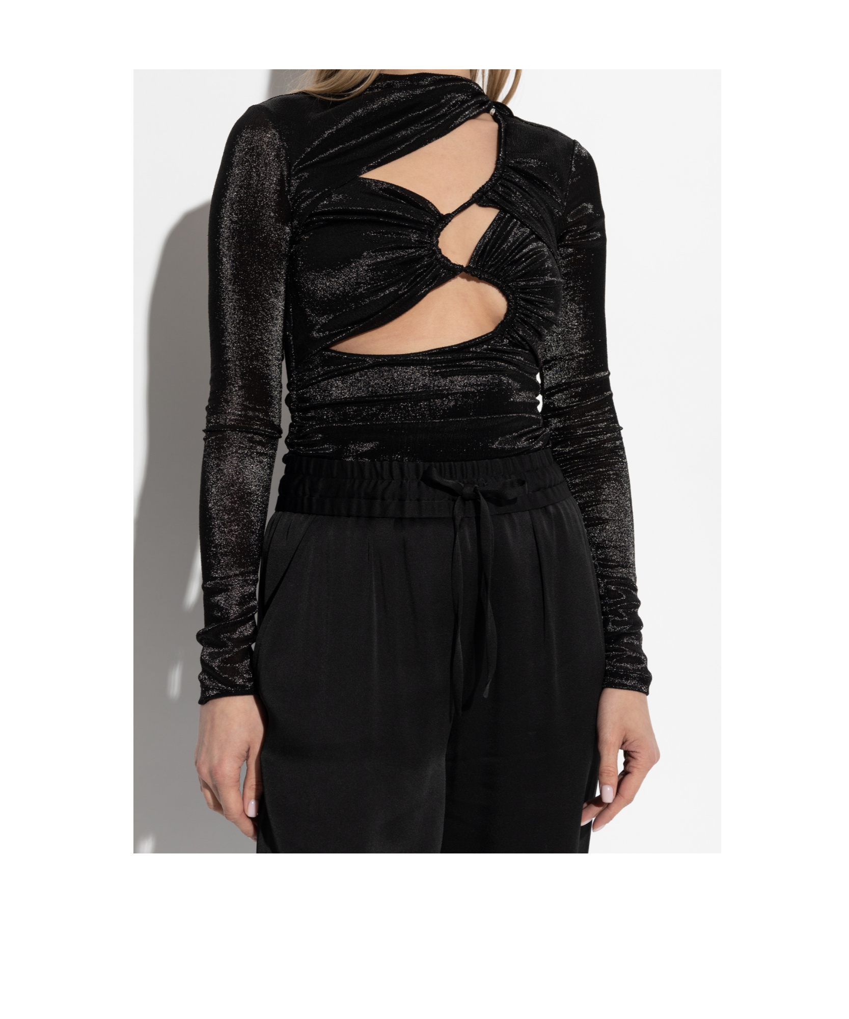 Isabel Marant Long-sleeved Top In Black