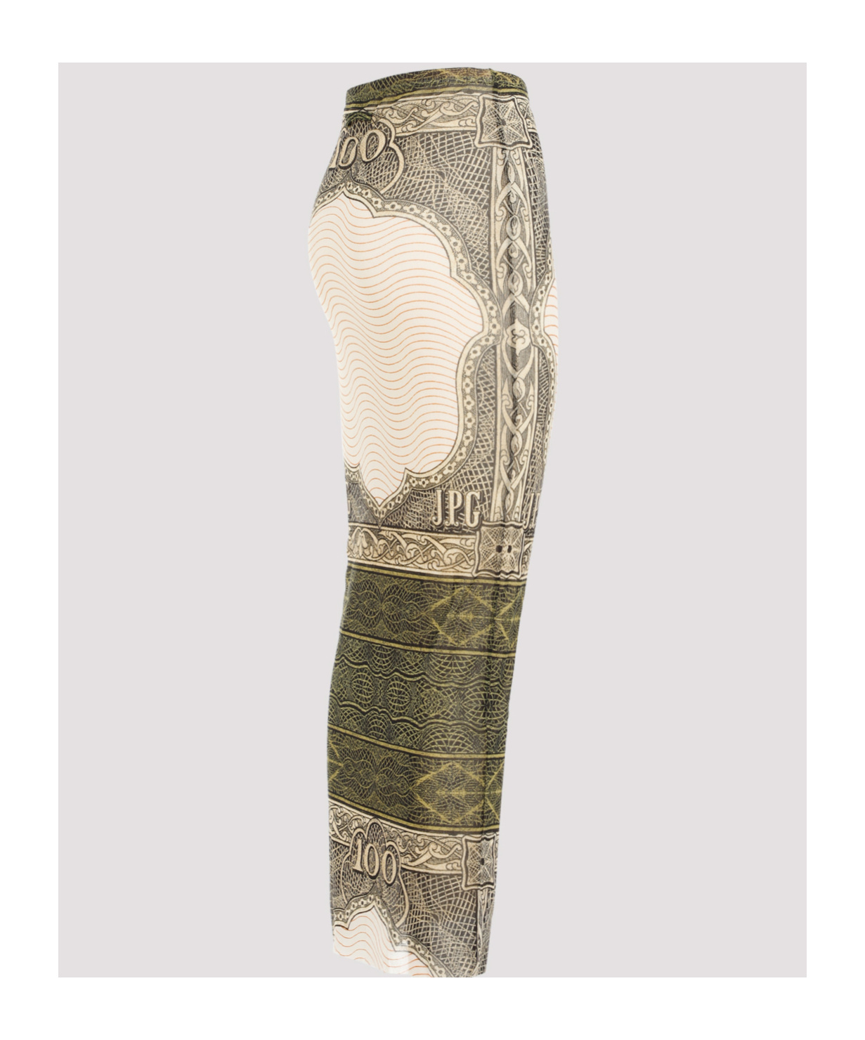 Jean Paul Gaultier Printed Maxi Skirt In Multicolor