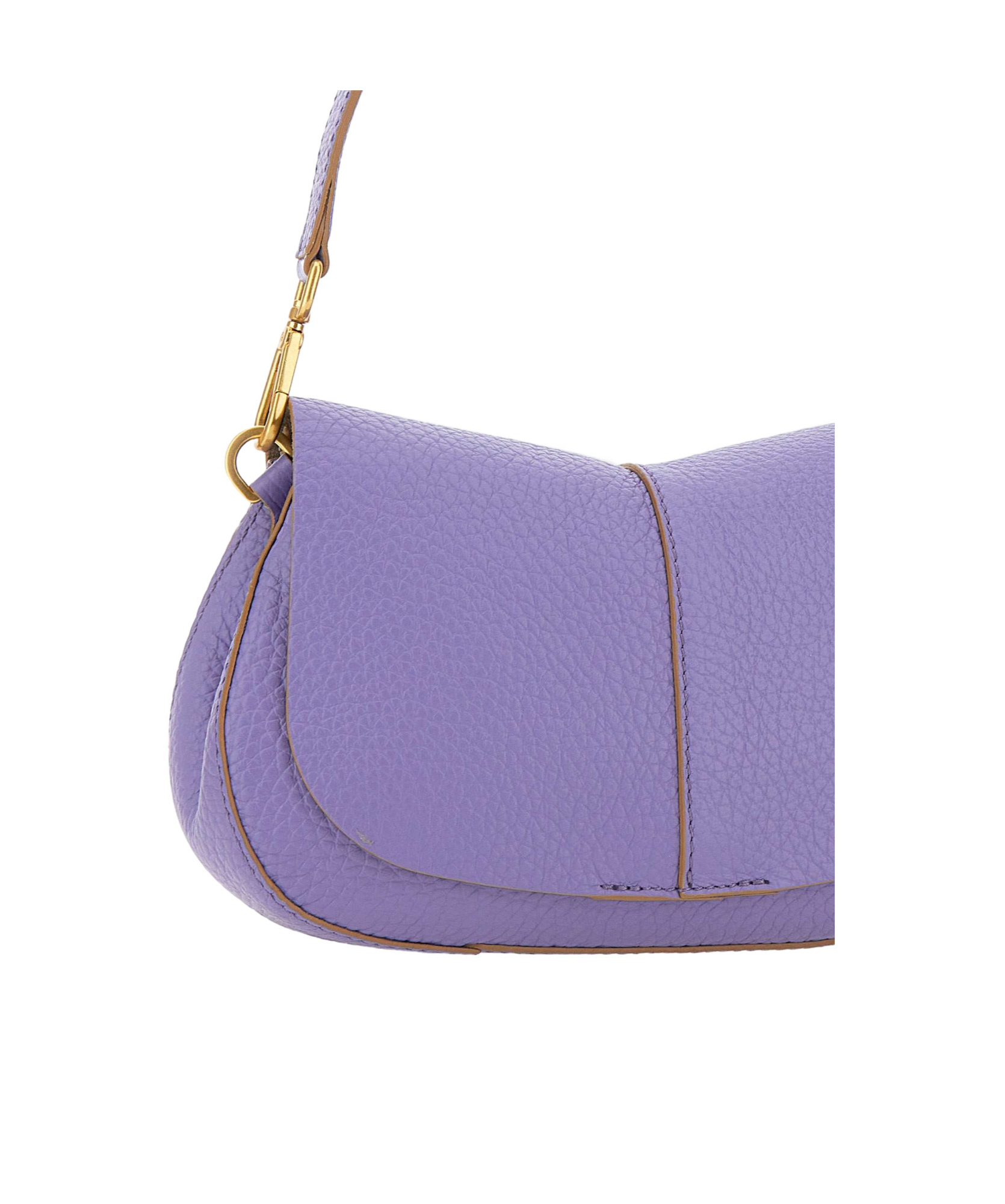 Gianni Chiarini Helena Round Foldover-top Shoulder Bag In Purple