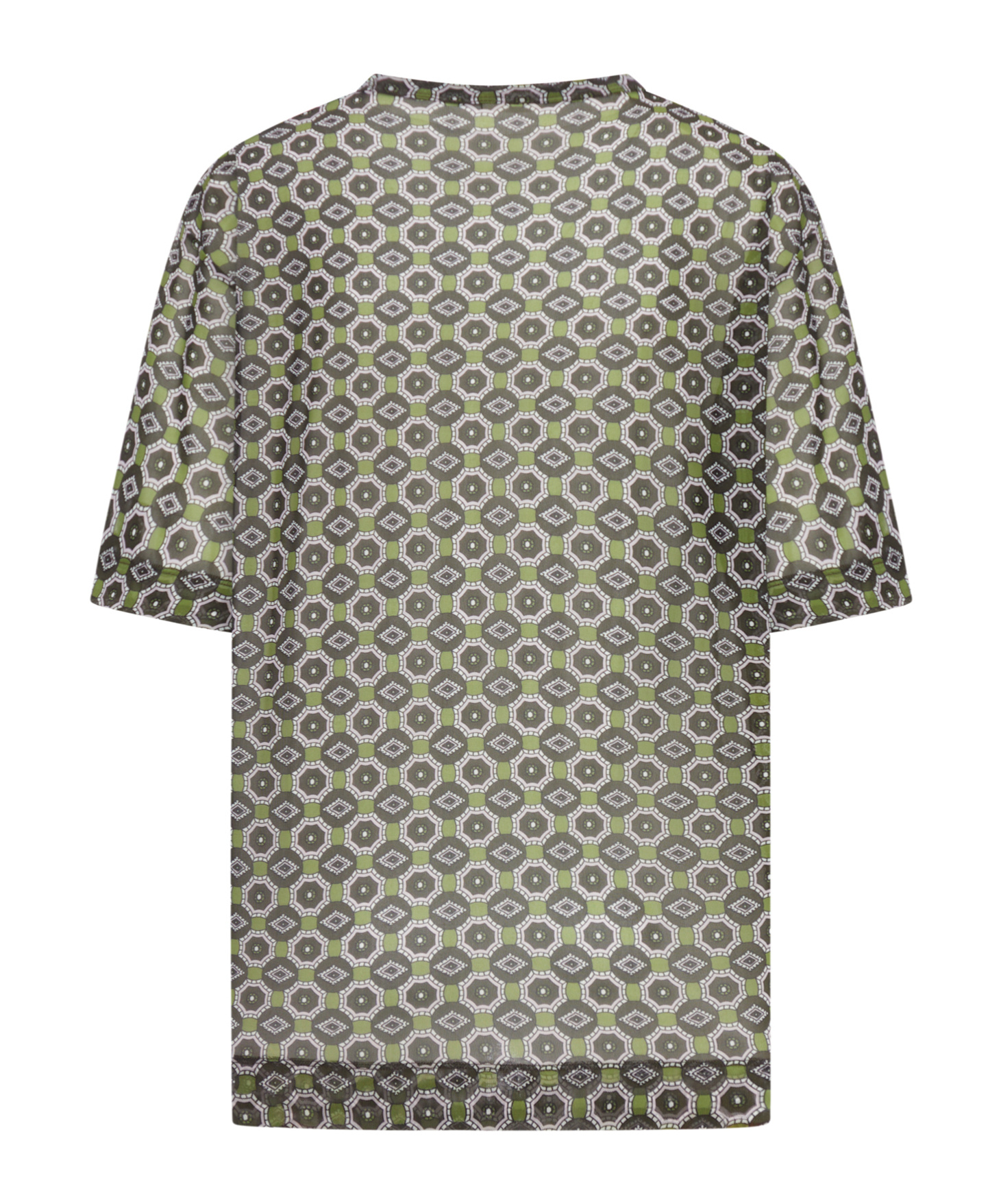 Dries Van Noten Oversized Transparent T-shirt In Green
