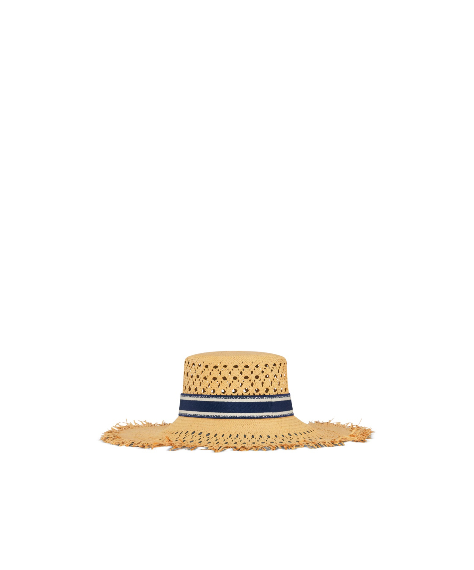 Dior Iviera Naughtily-d Narrow-rimmed Hat In Nude