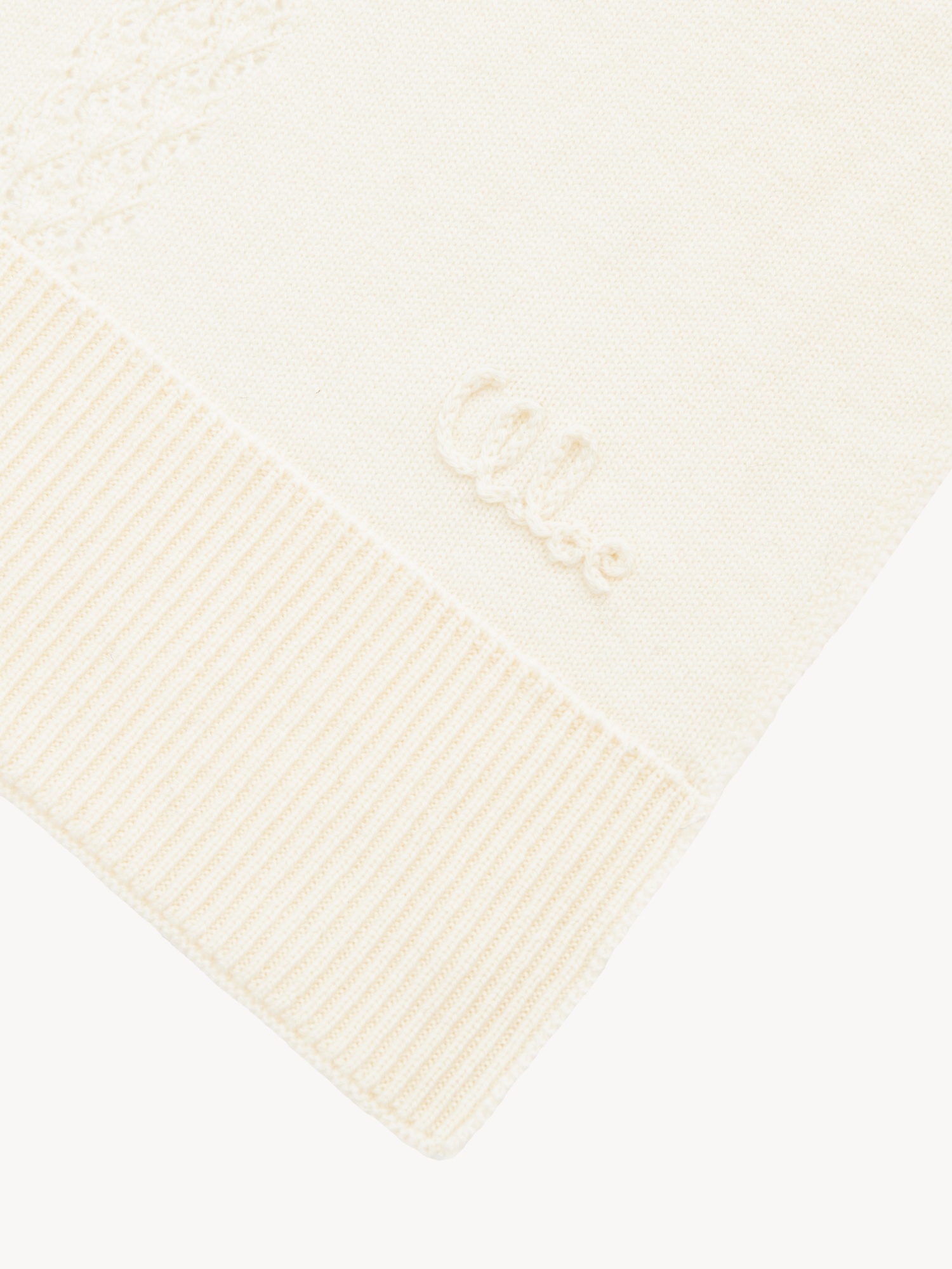 Chloé Jacquard Scarf In White