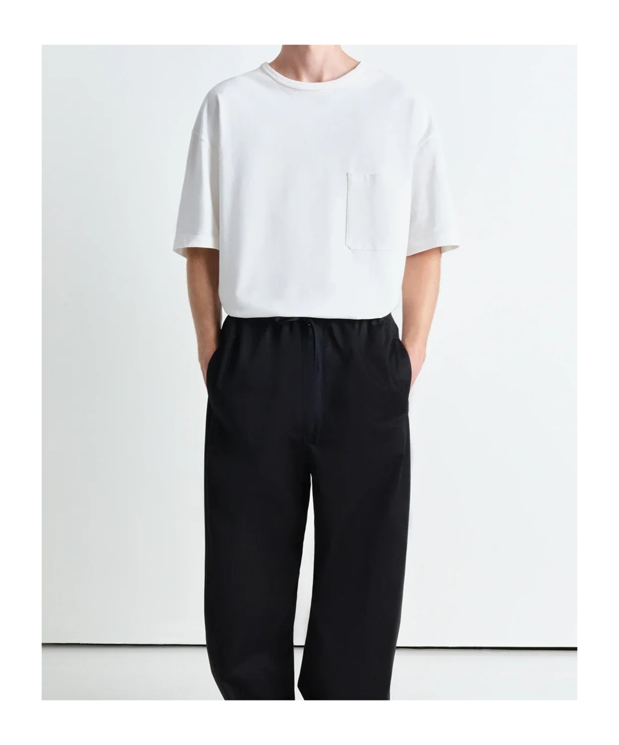 Lemaire T-shirt With Round Neck And Short Sleeves In White