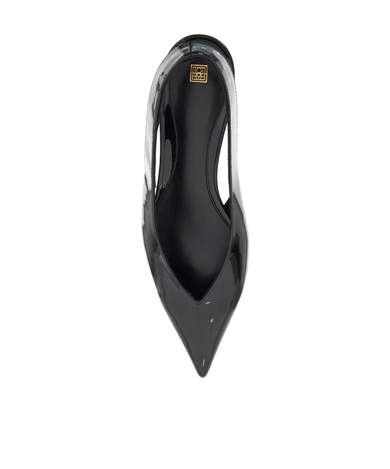 Totême The Suede Wedge-heel Slingback Black In Black