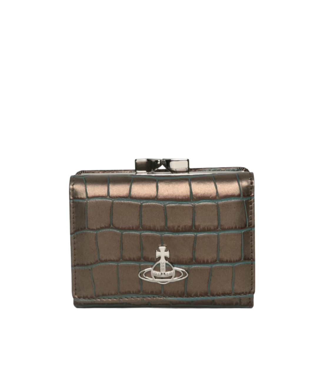 Vivienne Westwood Embossed Wallet In Brown