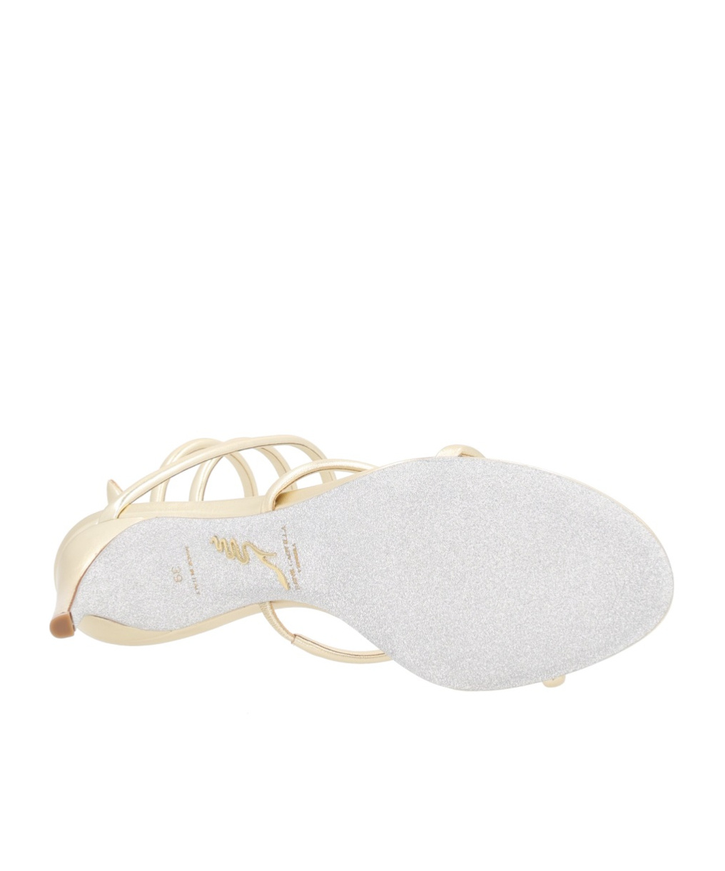 René Caovilla Round-toe High-heeled Sandals In Brown