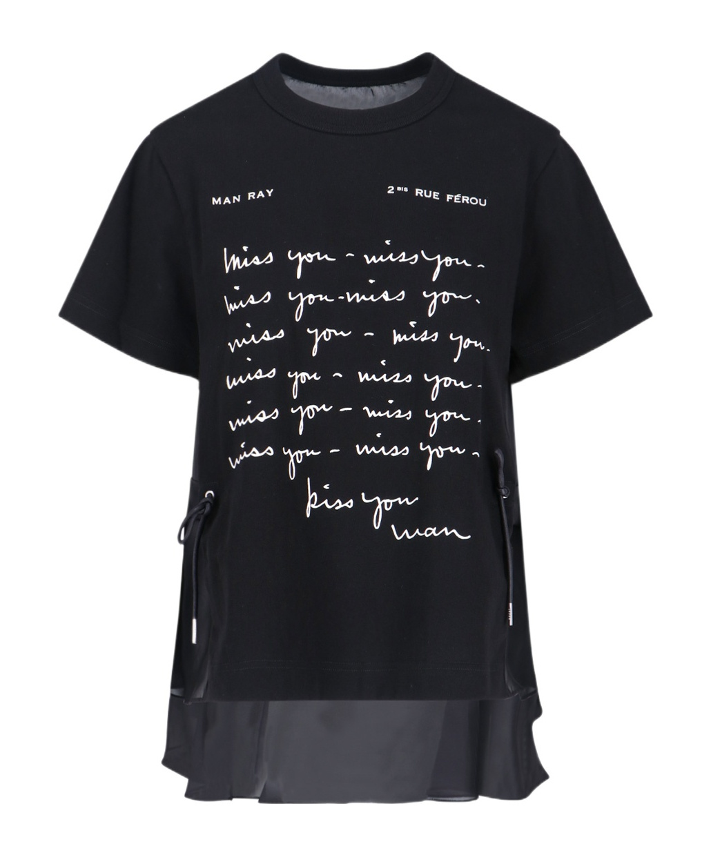 Sacai Short-sleeved T-shirt In Black