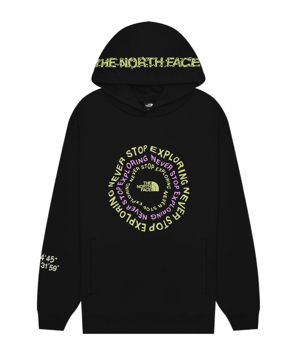 The North Face Nse Pattern Hoodie In Black