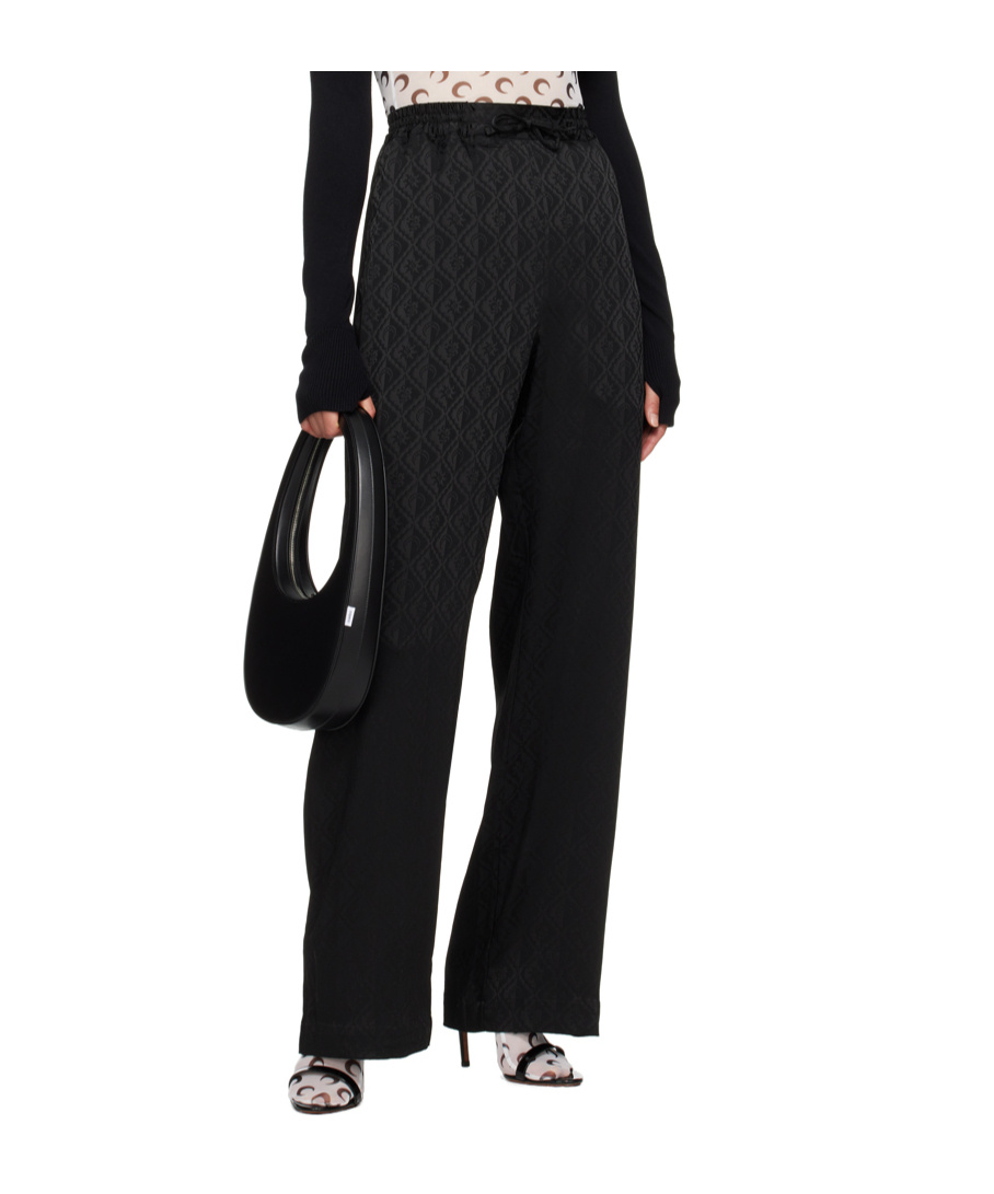 Marine Serre Moon Sun Trousers In Black