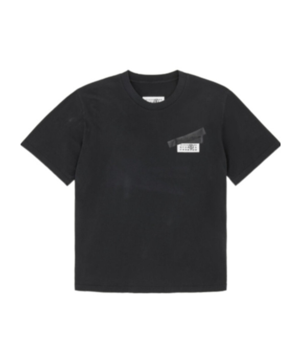 Mm6 Maison Margiela Slate Cotton T-shirt In Black