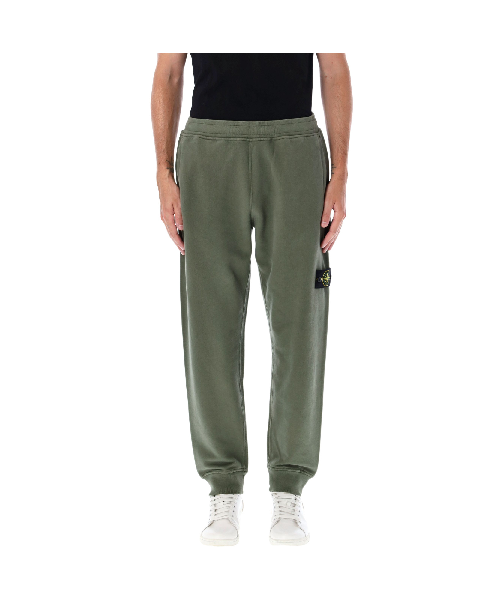 Stone Island Compass-badge Track Pants In Green
