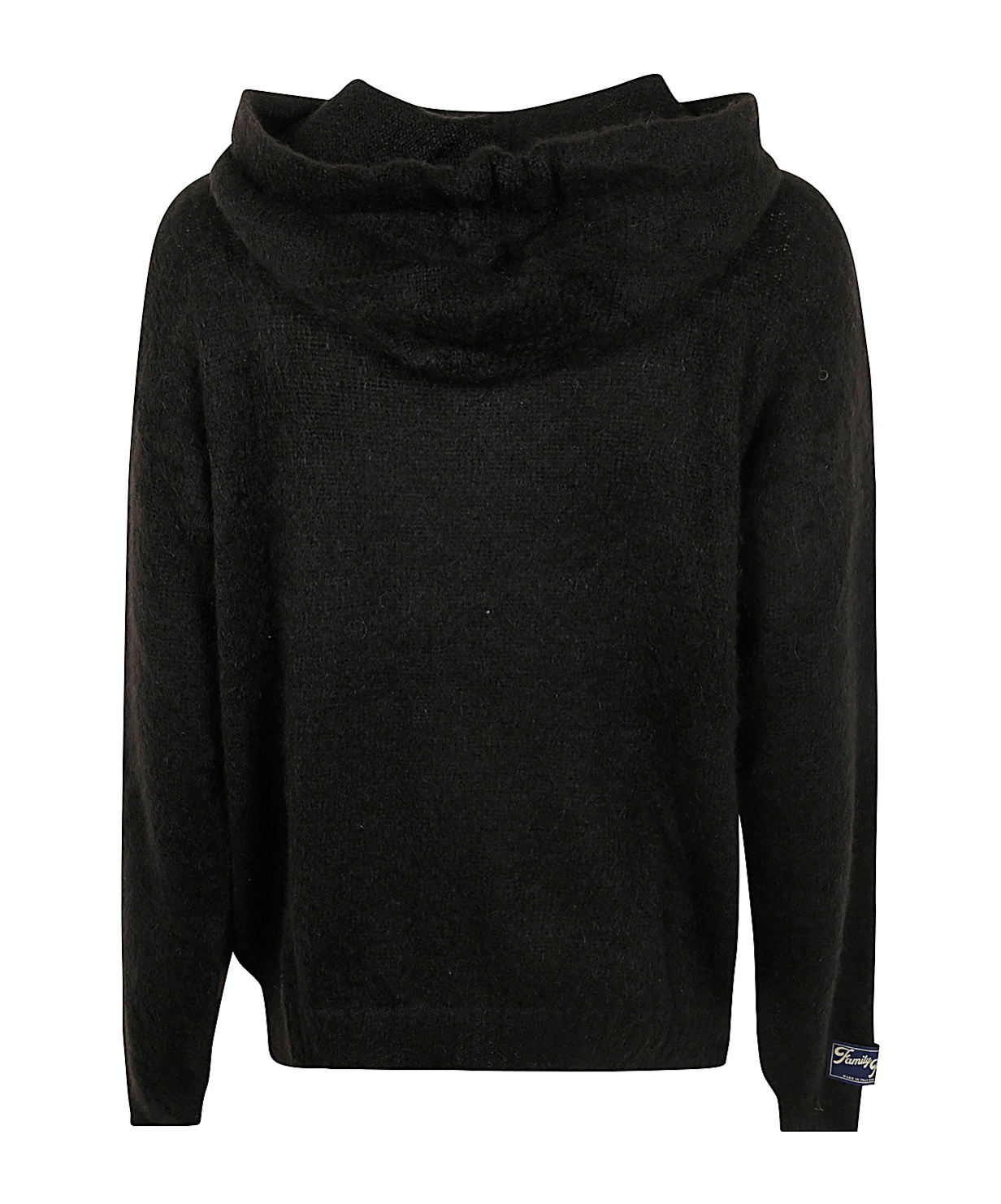 Family First Sweater Hoodie Monogram In Black