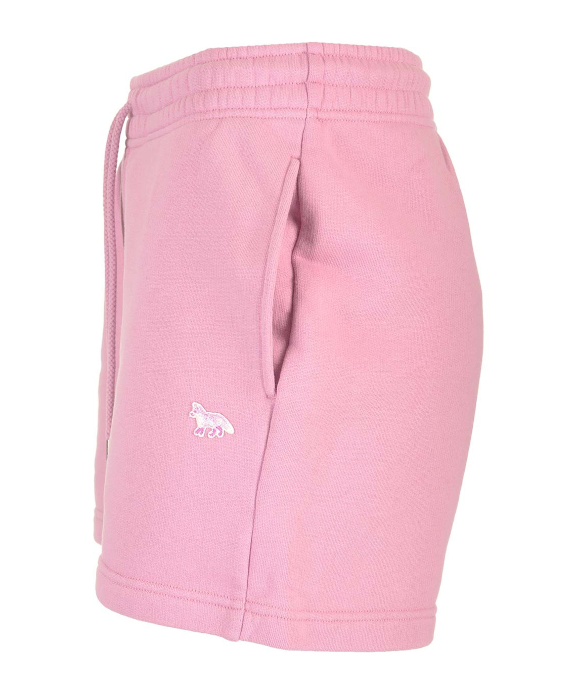 Shop Maison Kitsuné Baby Fox Drawstring Shorts In Pink