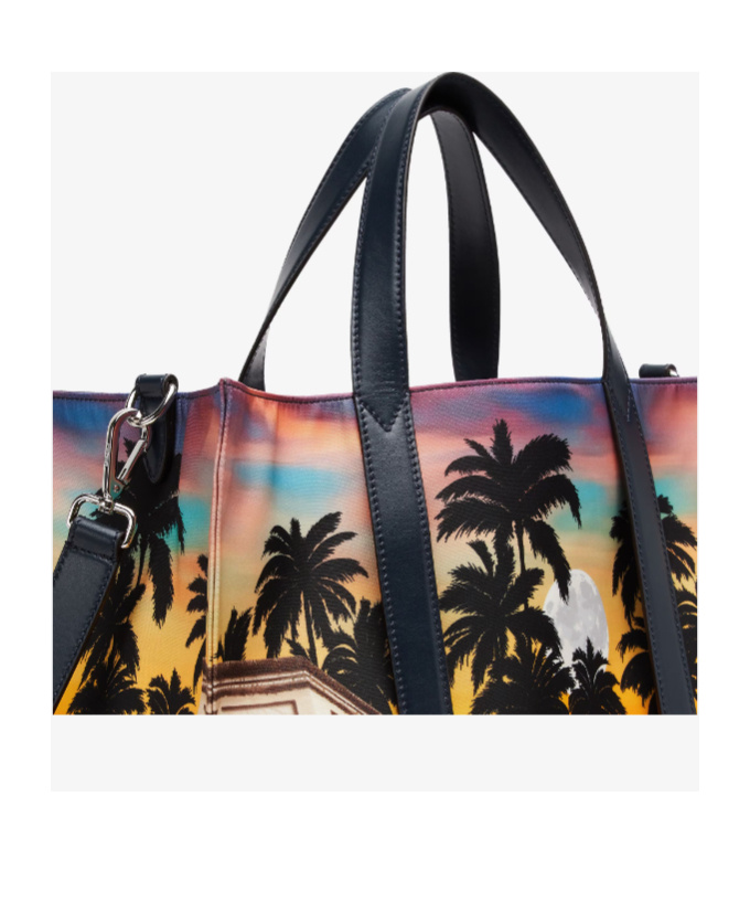 Fendi Large Summer In Roma Tote Bag In Black
