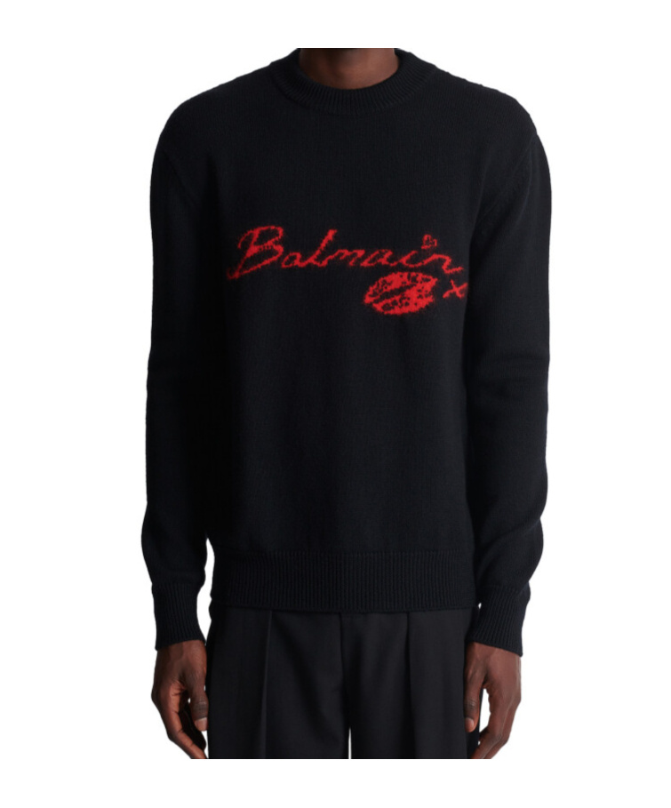 Balmain Paris Sweater In Black