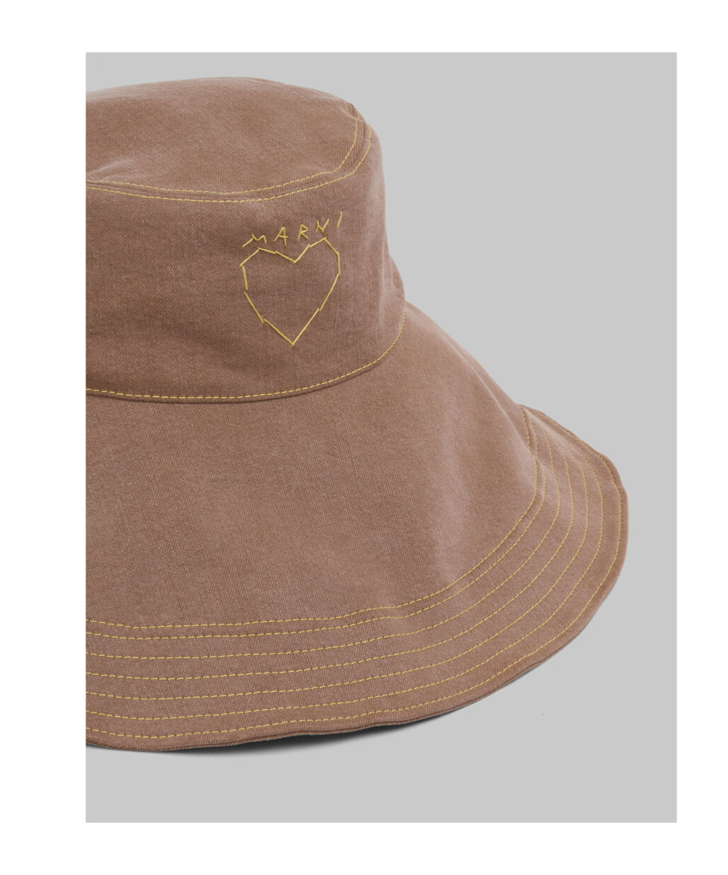 Marni Brown Organic Denim Hat